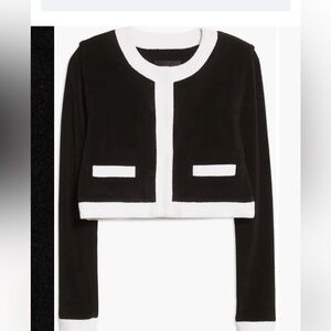 Le Superbe Beachy Keen Jacket in Black & White